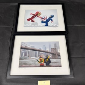 Joe Schymansky Signed Lego Super Hero Prints