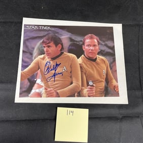 Walter Koening Signed Star Trek Print No COA