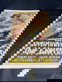 Rare 1938 Adv. Tom Sawyer One-Sheet Movie Poster