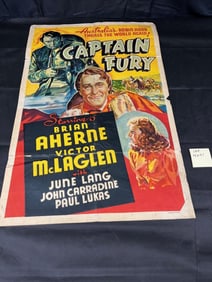 Captain Fury Original One-Sheet Movie Poster