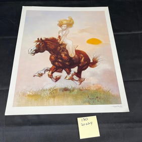 Frank Frazetta Print From the Pillow Book