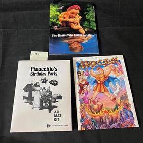 Disney Pressbooks, Pinocchio, Hercules +