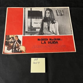 The Escape Steve McQueen Spanish Lobby Card