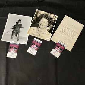 Glenda Jackson, Ramon Navarro + Signed w/ JSA COA