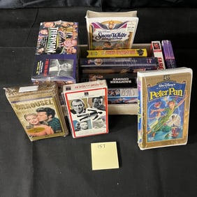 Disney & Vintage Mostly Unopened VHS Tapes