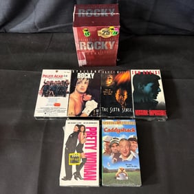 Sealed and Opened VHS, Pretty Woman, Rocky +