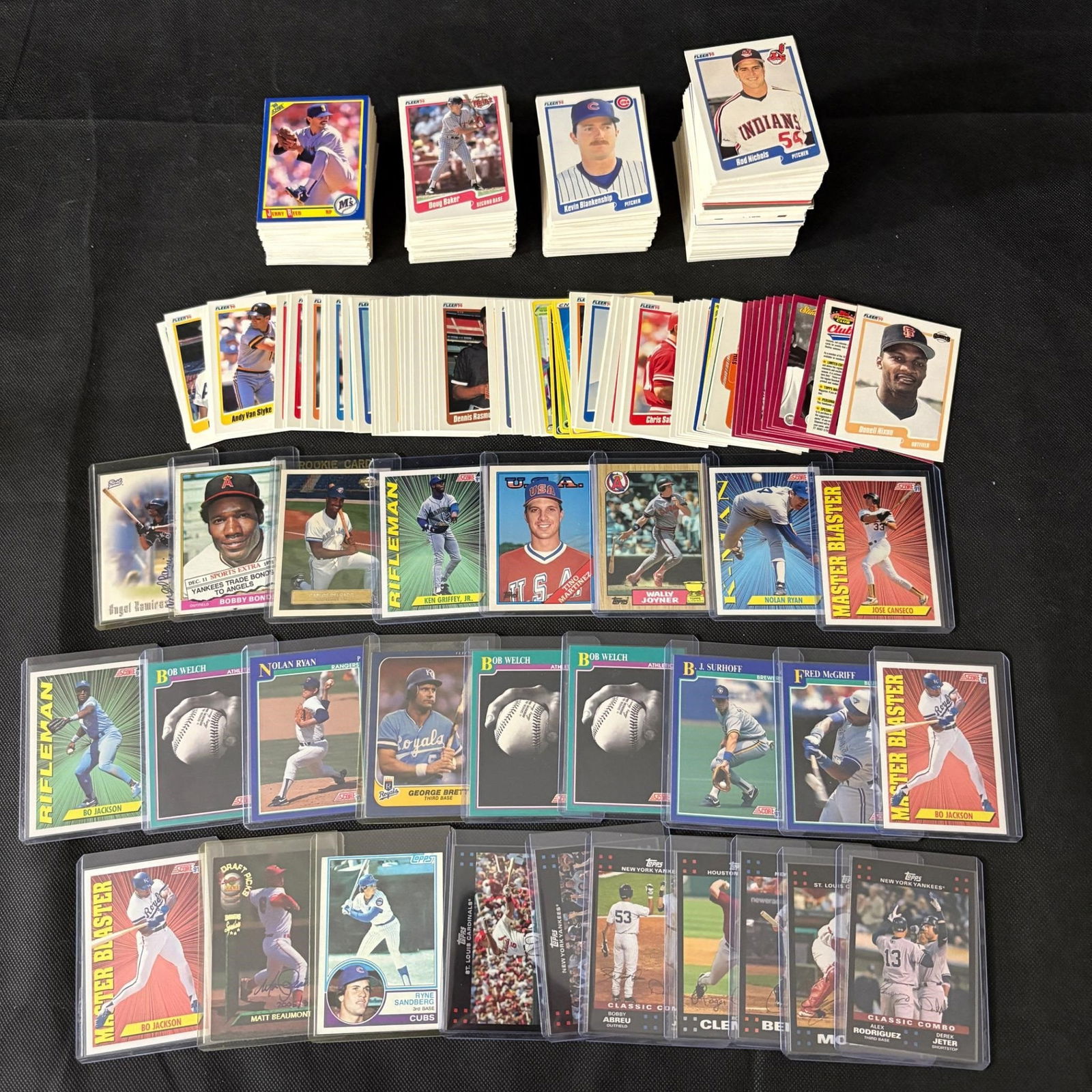100s of 1990s Baseball Cards, Nolan Ryan + (1 of 3)