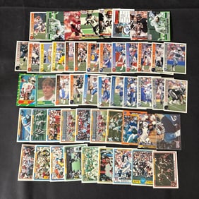 80s-90s Football Card lot, Troy Aikman Rookie