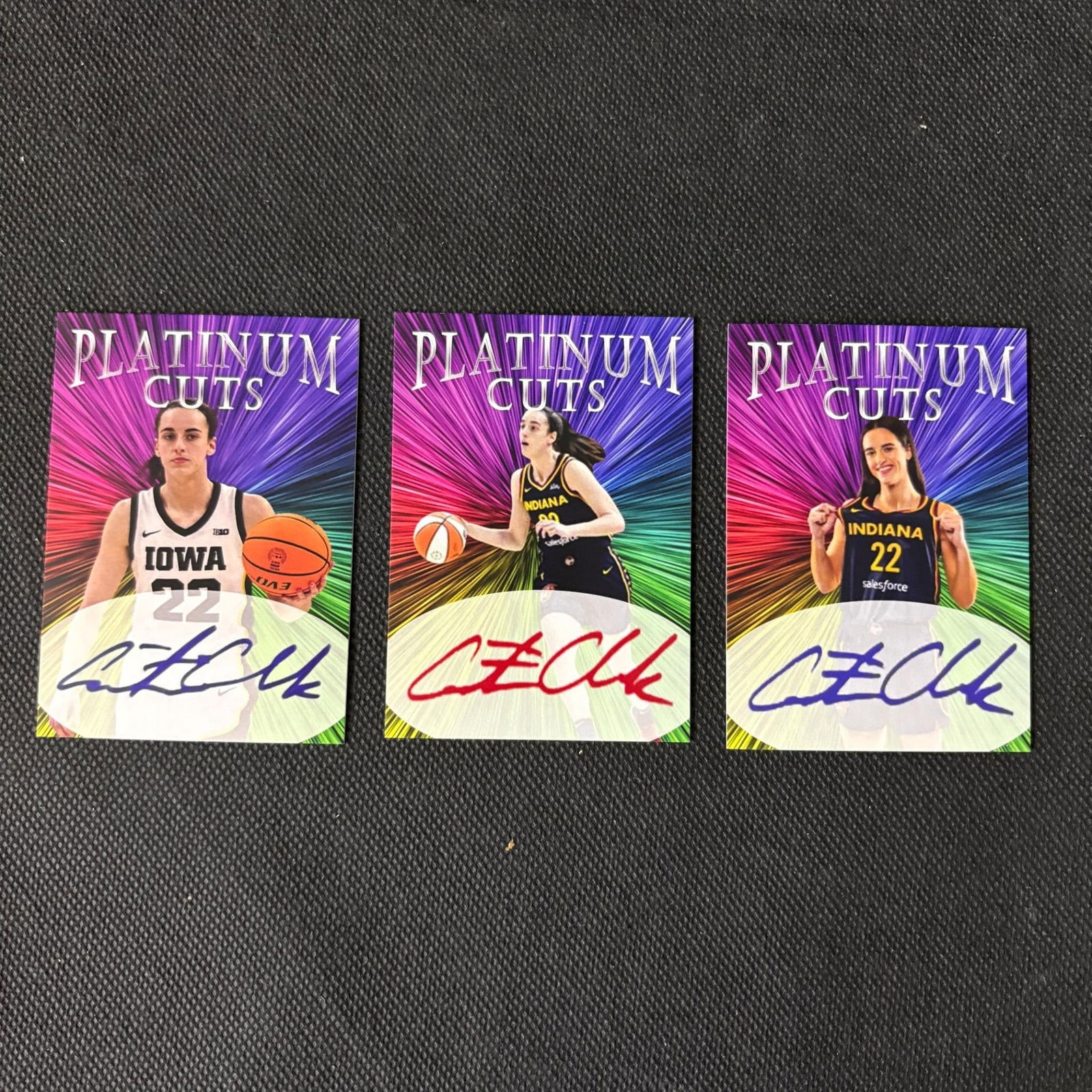 Caitlin Clark Platinum Cuts Facsimile Auto Cards (1 of 2)