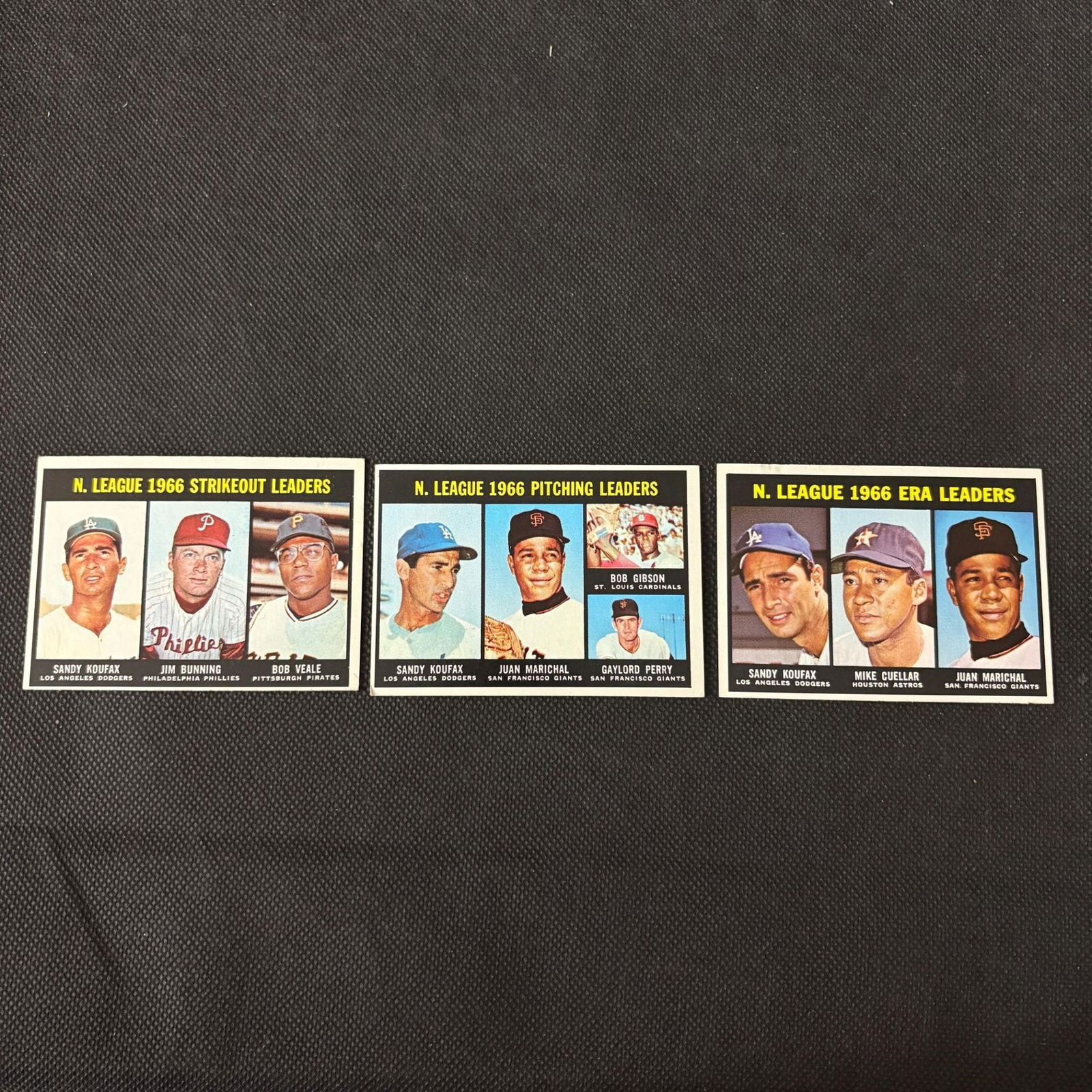 1967 Topps Leaders Baseball Cards, Koufax (1 of 2)