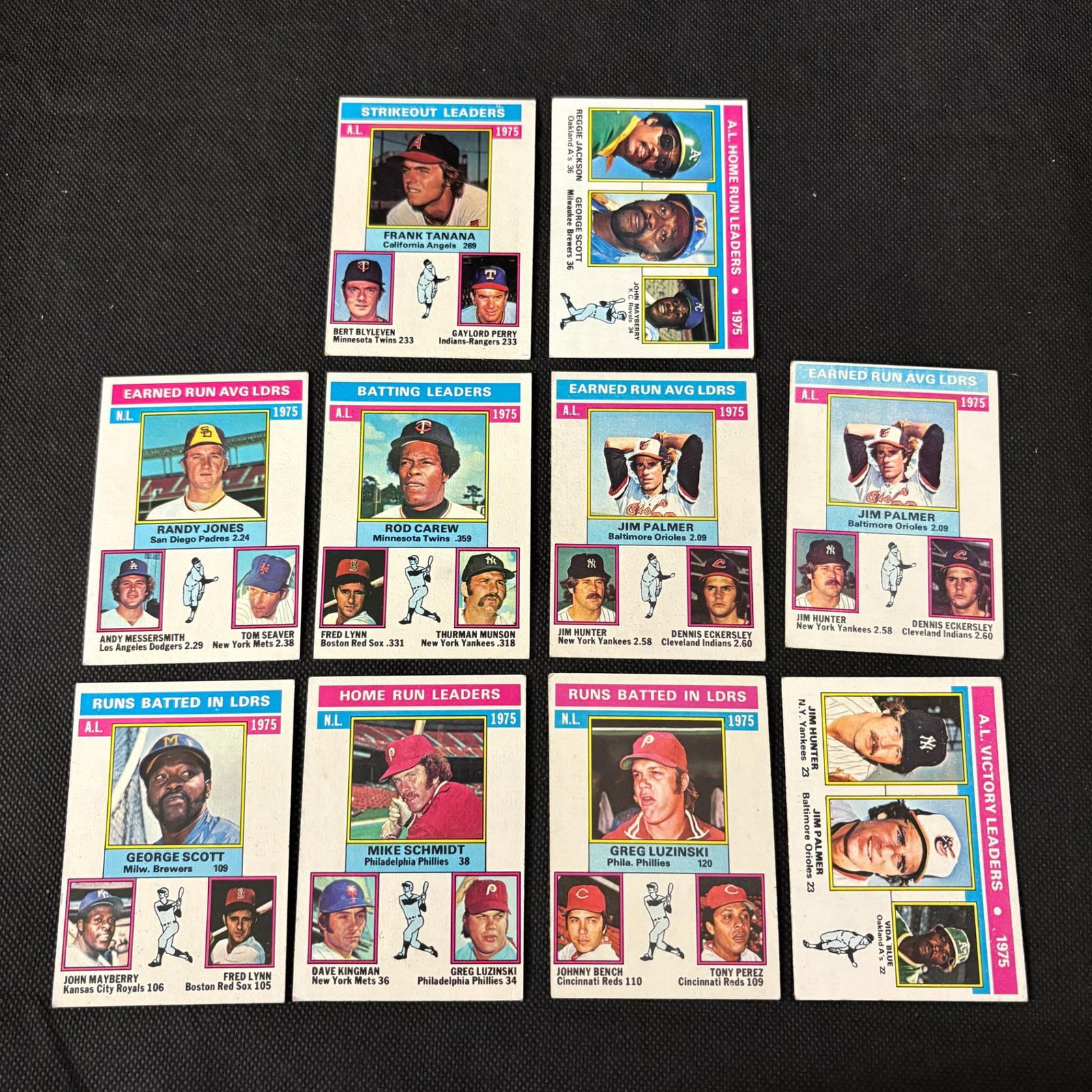 1976 Topps Leaders Baseball Cards, Schmidt: We ship in-house! We ship internationally. We also offer pick up and we offer a discount for cash payments. Please look at pictures carefully to determine what you believe are the condition of each lo