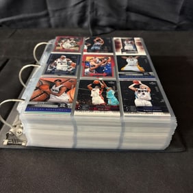 Full Binder of 1990's Basketball Cards