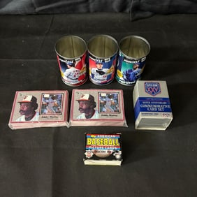 Mix Lot of Sealed & Put Together Sports Cards +