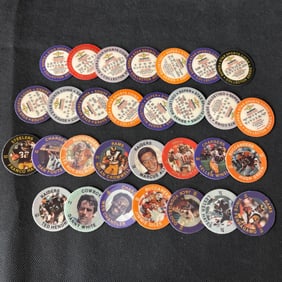 2 1983 Topps Football Slurpee Coins Complete SET