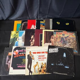 Group Of Record Albums, Star Wars, James Bond +