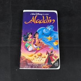 Black Diamond Aladdin VHS Clam Shell Case