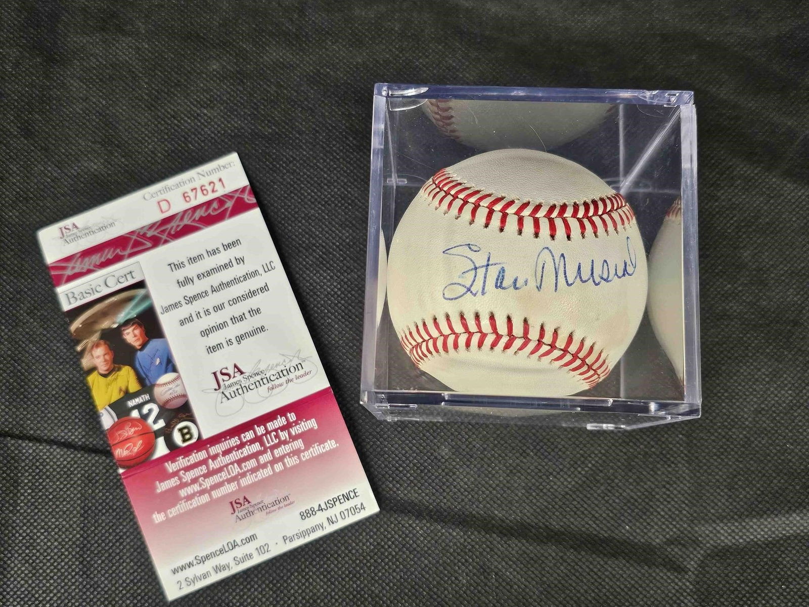 Stan Musial Signed Baseball JSA COA (1 of 4)