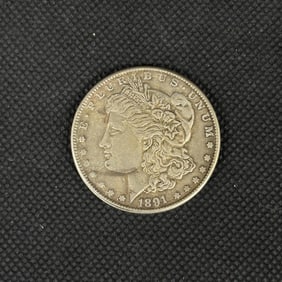 1891 USA Morgan Dollar (EF) Coin
