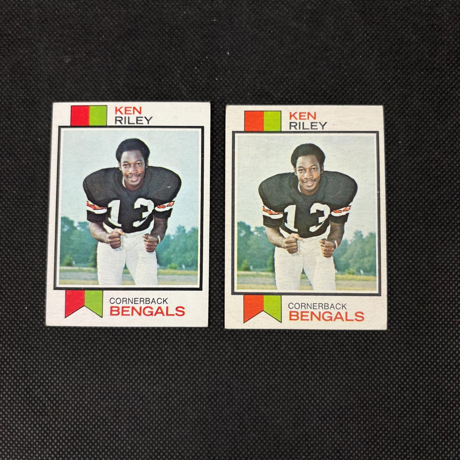 1973 Topps Football Ken Riley Rookie Card: We ship in-house! We ship internationally. We also offer pick up and we offer a discount for cash payments. Please look at pictures carefully to determine what you believe are the condition of each lo