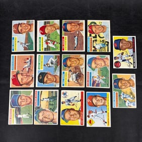 1955 1956 Topps Baseball Card Lot