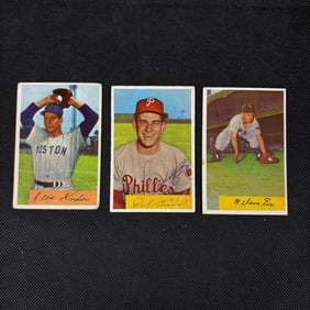 1954 Bowman Baseball Cards, with Nellie Fox