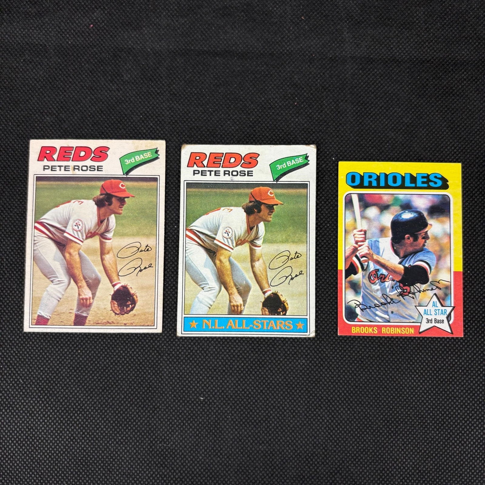 1977 Topps/ OPC Pete Rose, Mini Brooks Robinson (1 of 2)