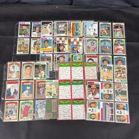 1970s Topps Baseball Card Pages