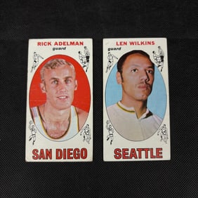 1969-70 Topps Len Wilkens, Rick Adelman RC