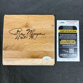 Ray Meyer Signed Floorboard, JSA COA