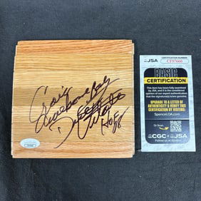 Dick Vitale Signed Floorboard JSA COA