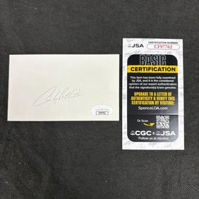 Andy Pettitte Signed Note Card, JSA COA