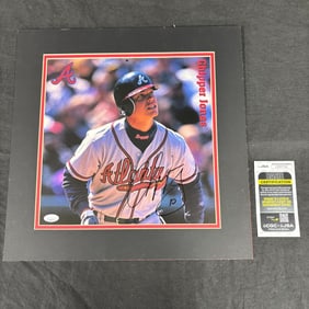 Chipper Jones Signed Photo, JSA COA