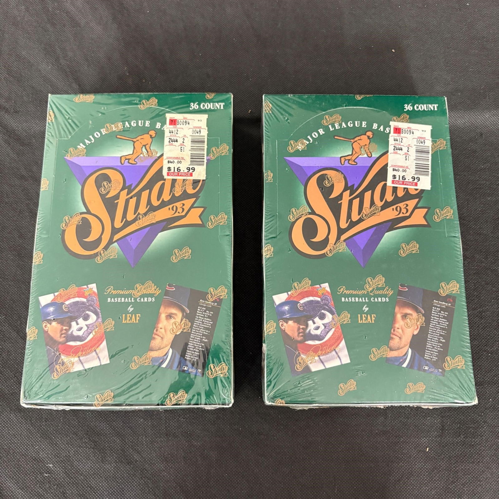 Two 1993 Leaf Studio Baseball Card Boxs Sealed (1 of 5)