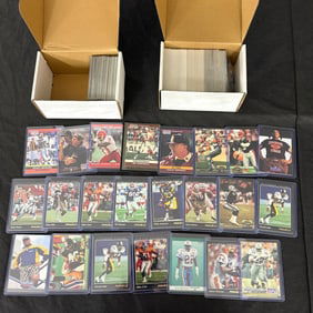 90s Football Card Collection, Topps, Pinnacle +
