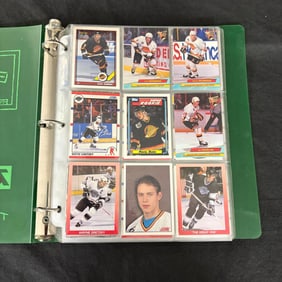 1990s Hockey Card Binder, Topps, Proset +