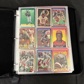 Binder of 1990s Football Cards