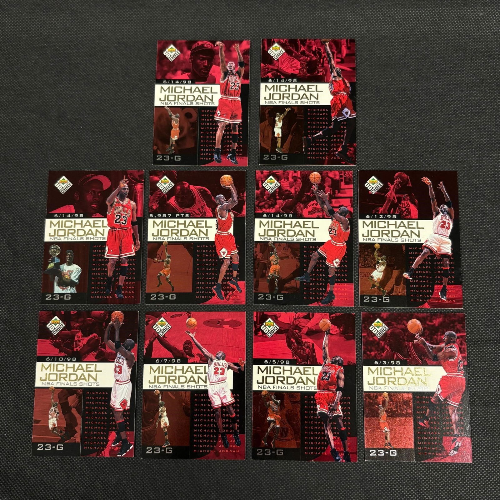 1998 Upper Deck Choice Michael Jordan Cards #1-10 (1 of 2)