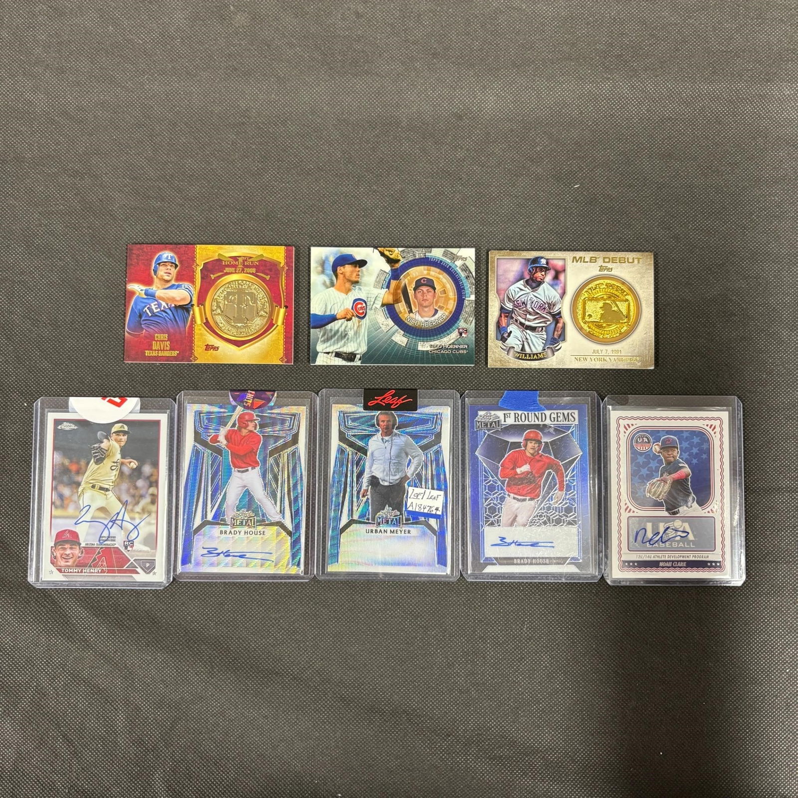 Auto and Coin Baseball Card lot, Leaf Metal, Topps (1 of 5)
