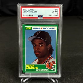 PSA 6 Deion Sanders Rookie 1989 Score