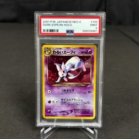 PSA 9 Dark Espeon Holo Swirl