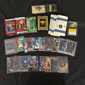 Mix trading card lot, Yu-Gi-Oh, Marvel +