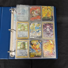 Vintage and Modern Pokemon Card Binder