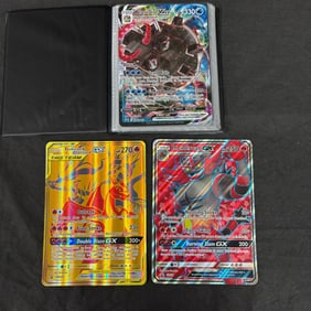 Jumbo Pokemon Card Binder, Reshiram & Charizard GX