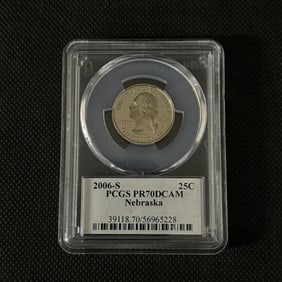 PCGS PR70DCAM Nebraska 2006-S Quarter