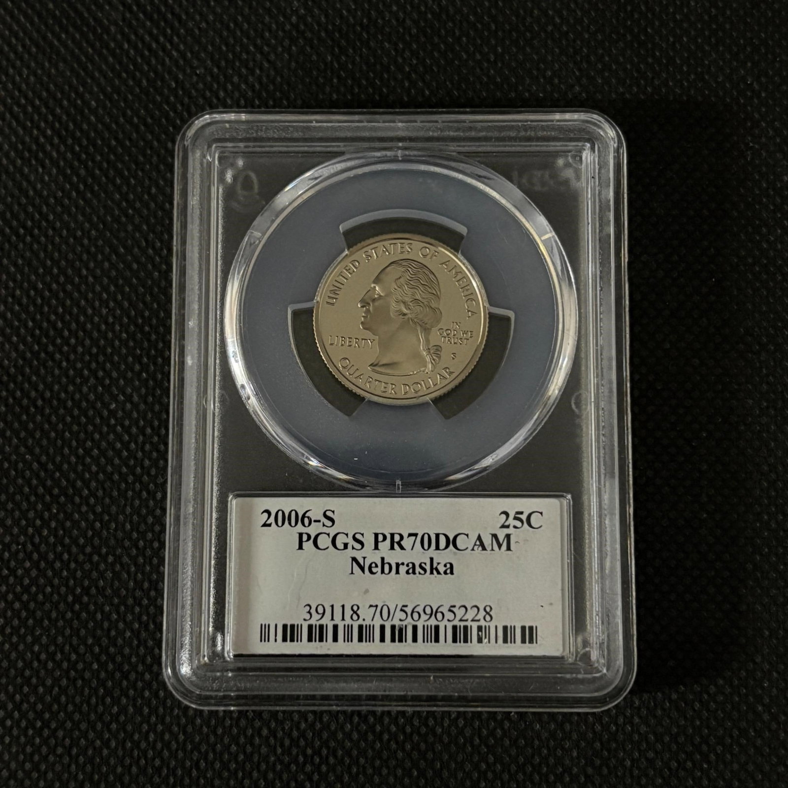 PCGS PR70DCAM Nebraska 2006-S Quarter: PCGS PR70 DCAM Nebraska 2006-S Quarter. We ship in-house! We ship internationally. We also offer pick up and we offer a discount for cash payments. Please look at pictures carefully to determine what 