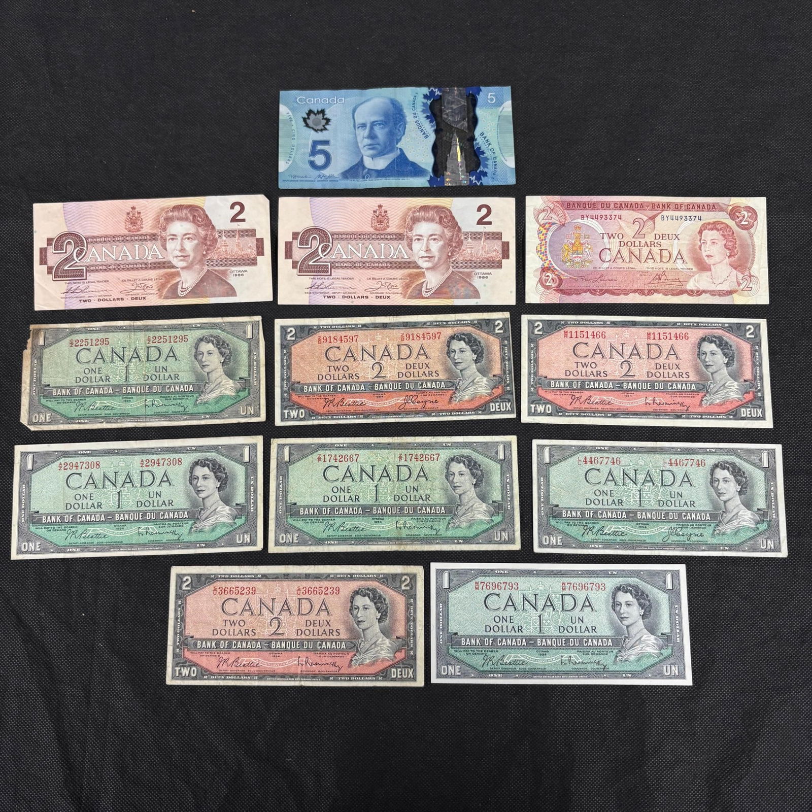 Modern Canadian Bank Notes: We ship in-house! We ship internationally. We also offer pick up and we offer a discount for cash payments. Please look at pictures carefully to determine what you believe are the condition of each lo