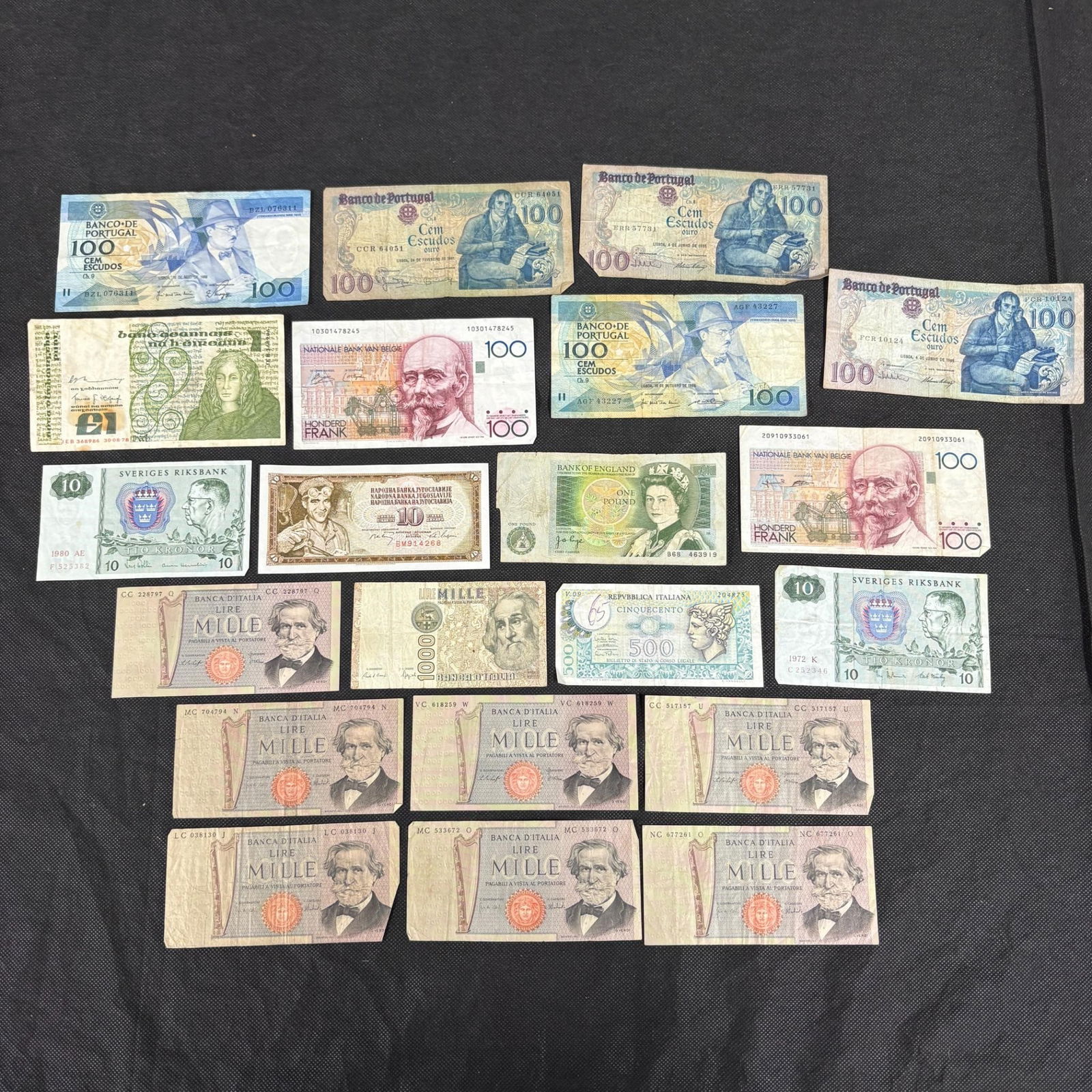 Large lot of 1960s-80s European Bank Notes (1 of 7)