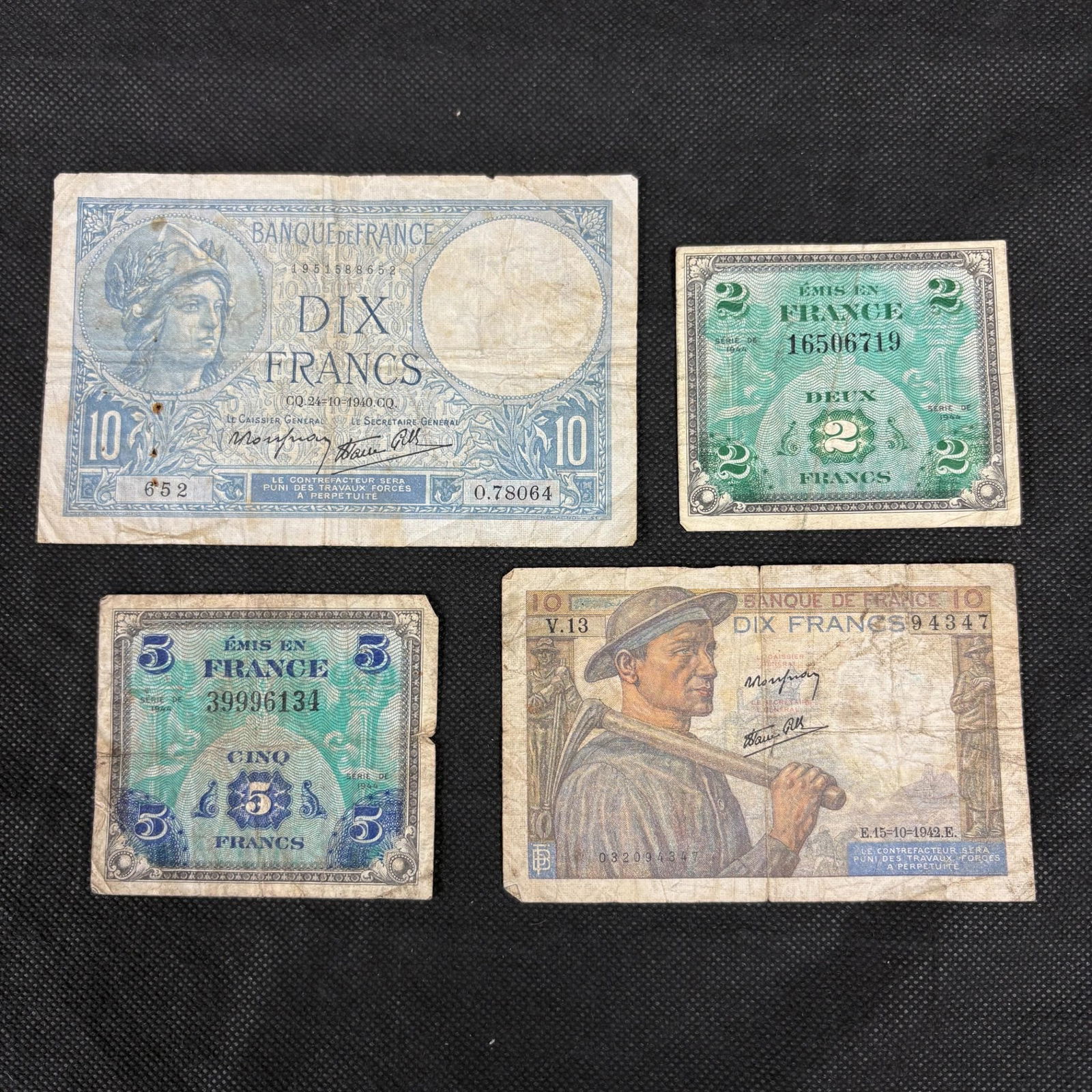 WW2 French and Allied Military Currency (1 of 2)