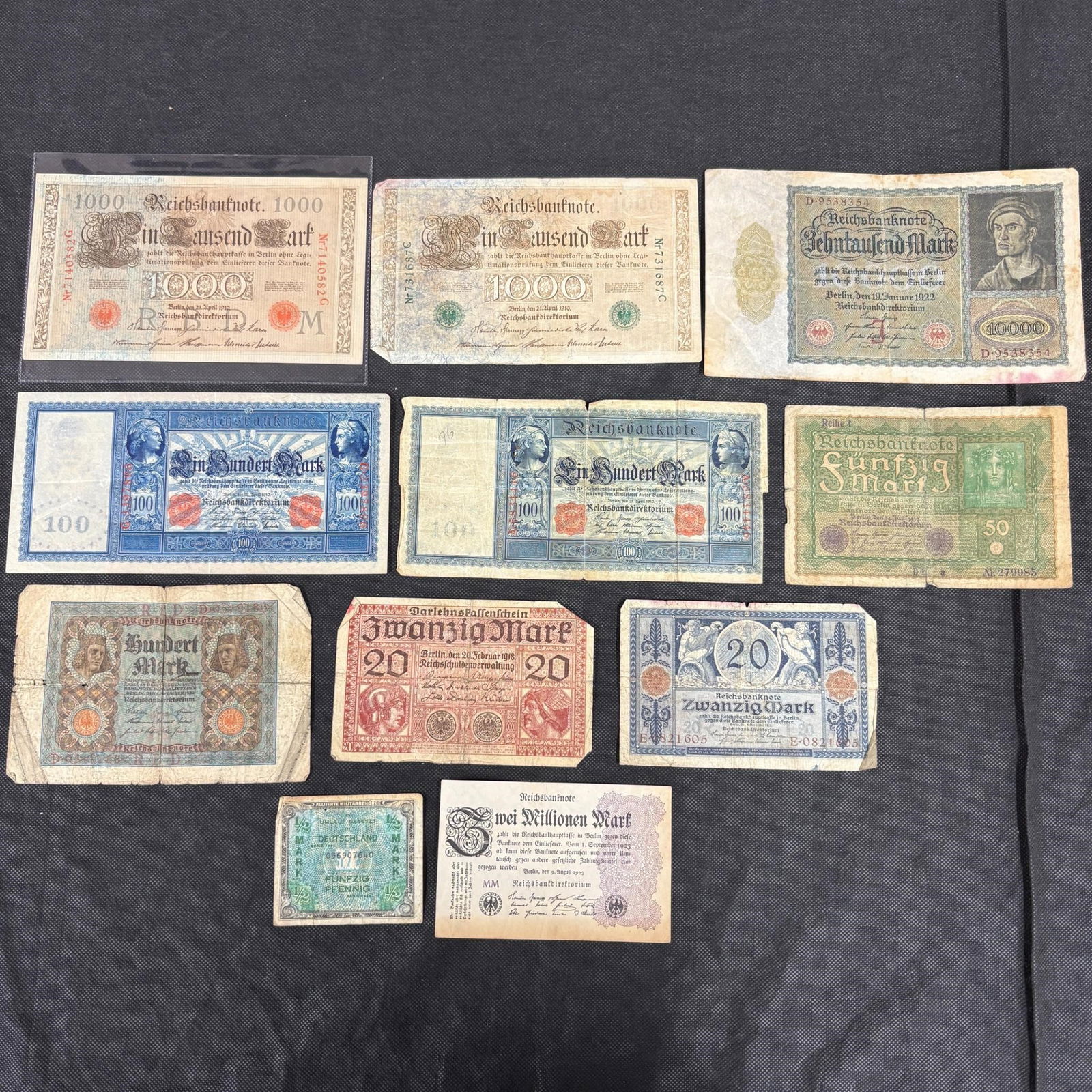 Pre and Post WW1 German Bank Notes (1 of 7)