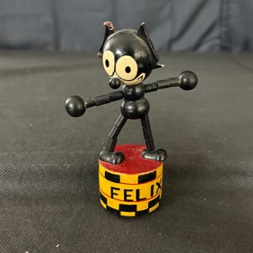 Vintage Felix the Cat Push Up Toy